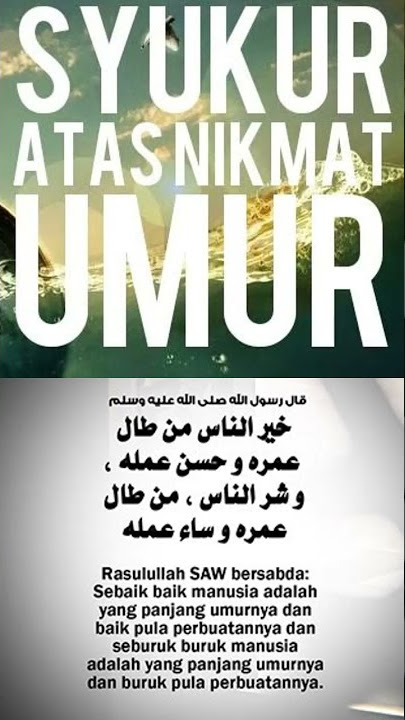 story WA 'Syukur atas nikmat usia'