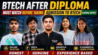 🔥 BTech After Diploma Honest Review 💯 | Lateral Entry Reality|Placement, Life & Career After BTech
