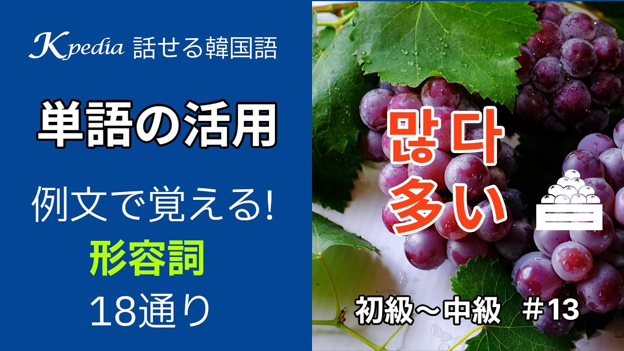 多い 韓国 語
