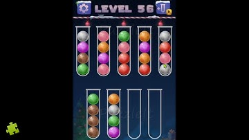 Color Ball Sort Puzzle - Level 56 | Color Puzzle Game Solution | Sonatgame