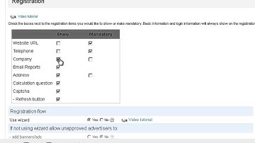 Advertiser registration settings on iJoomla Ad Agency