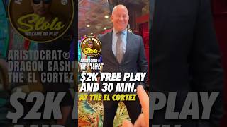 JACKPOT JIM AND I HAVE MY $2K IN FREEPLAY AND 30 MINUTES AT THE EL CORTEZ! #shortsfeed #short #fyp