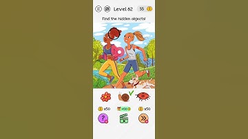 #Shorts Brain Dom Game Challenge 2022 | level 62 | Find the hidden objects!