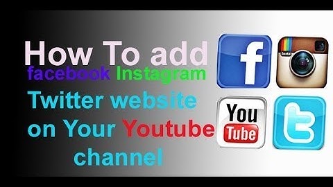 How To add Facebook ,Twitter Instagram link to Youtube channel Hindi 2020