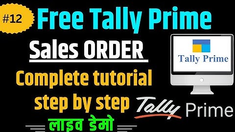 Sales Order Processing in Tally Prime | Step-by-Step Tutorial|#tallyprime #sale 
