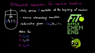 REACTION KINETICS DIFFERENTIAL EQUATION PART 1/3