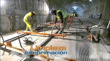 edilon)(sedra Corkelast ERS (Embedded Rail System) for Tunnel Chamartin T4  Madrid, SPAIN