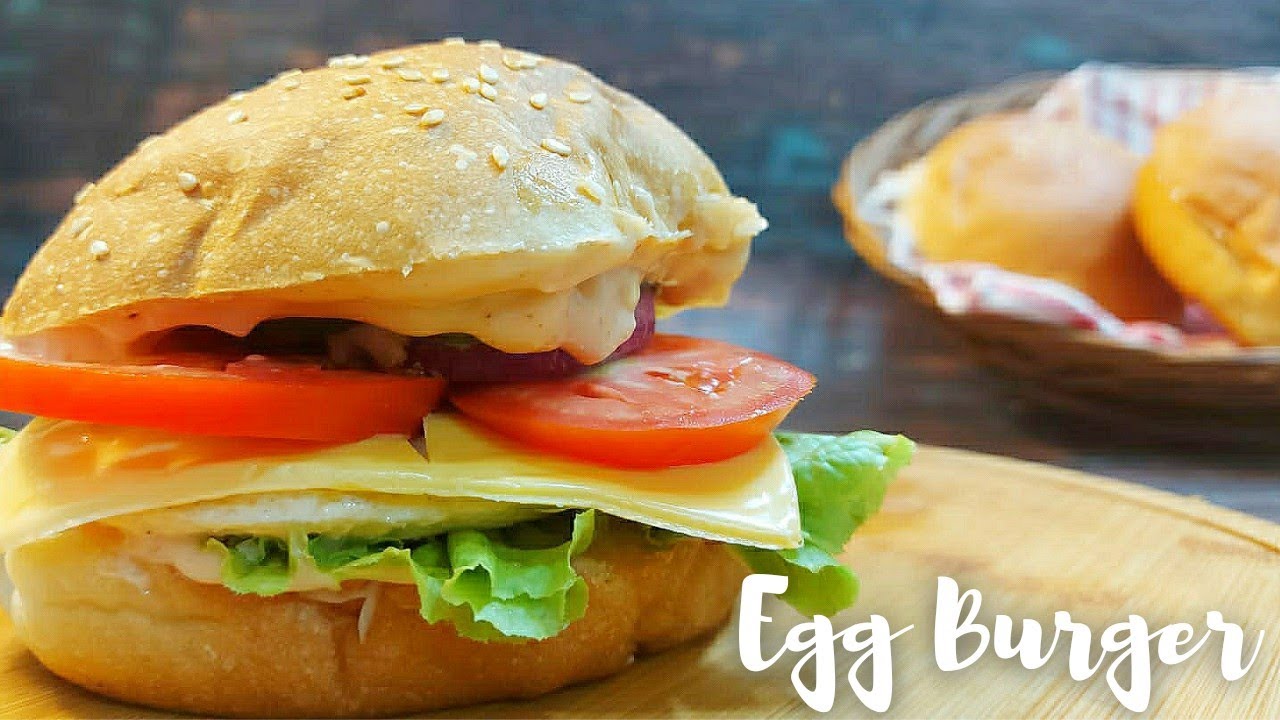 Egg Burger Recipe Easy Egg Burger at home Homemade Burger YouTube