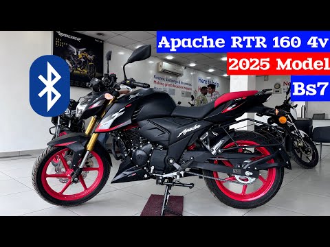 New Tvs Apache RTR 160 4v 2025 Model Review | Tvs Apache RTR 160 4v Black Edition | Tvs Apache 160