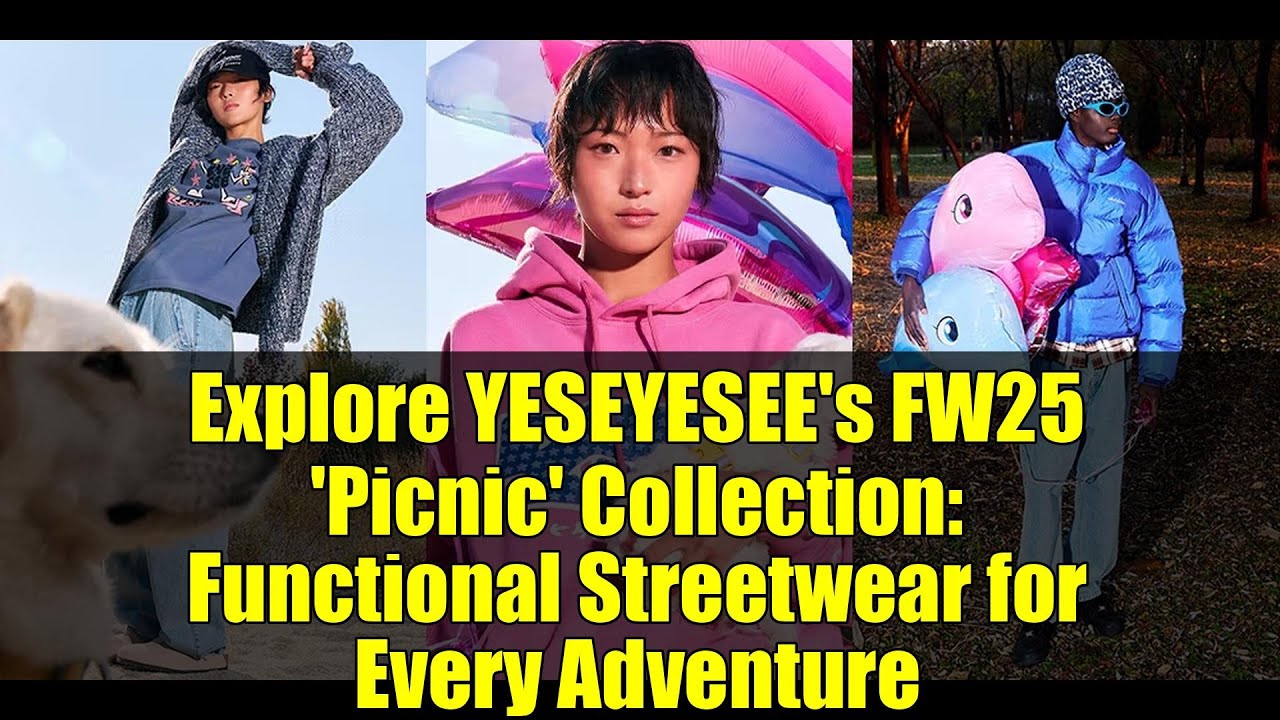★2025SS新作★YESEYESEE★Y.E.S Outdoor Tee Explore YESEYESEE's FW25 'Picnic' Collection: Functional