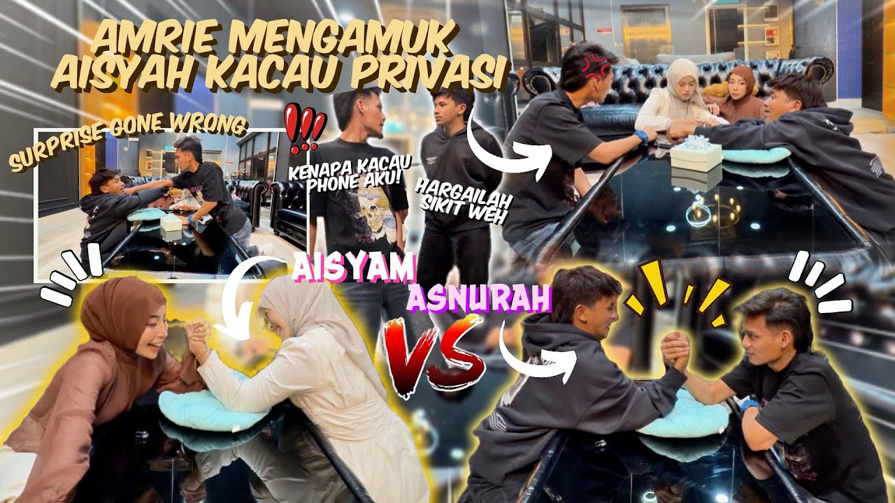SURPRISE GONE WRONG❗️AMRIE & NUAR G4DUH❗️