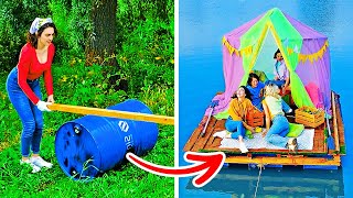 เรือใหญ่ DIY || 27 สิ่งประดิษฐ์รีไซเคิลสุดเจ๋งจากของเก่าที่คุณก็ทำเองได้