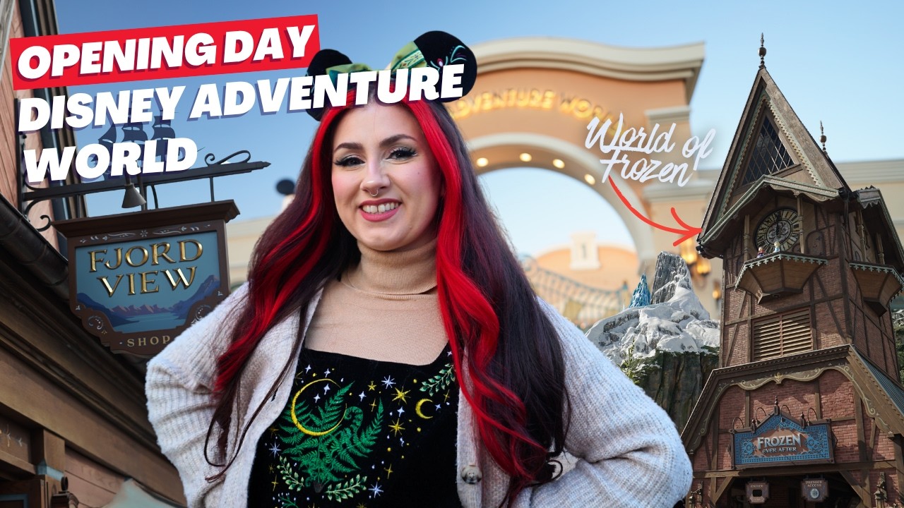 I went to the OPENING DAY of World of Frozen, was it worth it?! Disney Adventure World ❄️