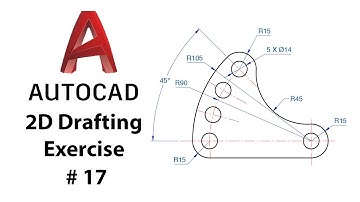 AutoCAD 2D Drafting Exercise # 17 - Basic to Advance in Hindi