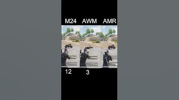 M24 / AWM / AMR, Which Sniper is most powerful #bgmi #pubgmobile