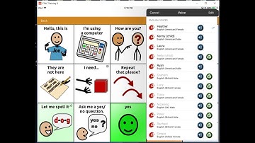 TouchChat HD Changing the Voice