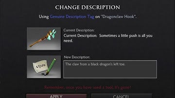 Dota 2 Description Tag preview