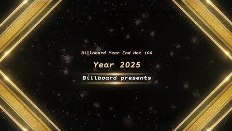 Billboard Official Year-End Hot 100 Songs for 2025