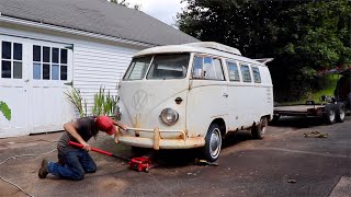 Driveway Find! 1967 VW Bus Revival  Westfalia Camper Van Rescue