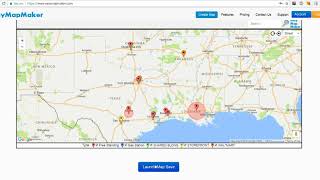 Celebrity Add a custom radius around one or more pins on a map Wealth