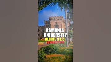 Updates en rooster voor de examens van het 3e en 5e semester van Osmania University? #osmaniauniv...