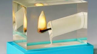 BURNING CANDLE EPOXY RESIN | DIY a Simple Way | Mr. Crazy