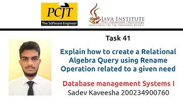 Task 41 - Database Management 1 - Question Series