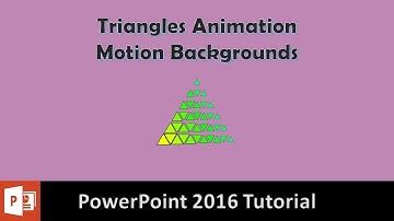 Triangles Animated Background Animation in PowerPoint Tutorial