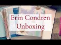 ERIN CONDREN UNBOXING || MONTHLY, KIDS PLANNER, STICKERS, DESKPAD