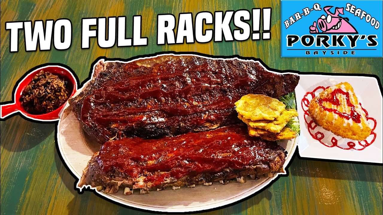 Porky's Baby Back BBQ Ribs Challenge in Florida Keys!! YouTube