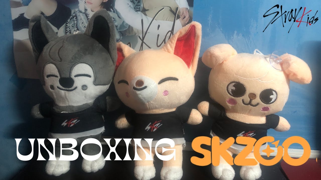 STAY-Log]✨QUICK UNBOXING OF SKZOO PLUSHIES (Wolf Chan, FoxI.NY