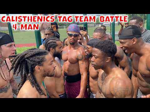 Calisthenics 4-Man Battle: The Ultimate Tag Team Strategy | That's Good Money