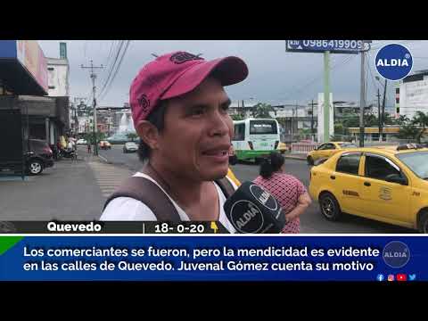 Los comerciantes se fueron, pero la mendicidad es evidente en las calles de Quevedo