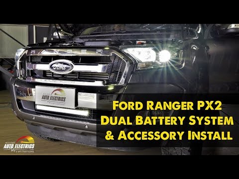 Ford Ranger Px2 Dual Battery System Accessory Installation