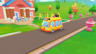Baby Panda School Bus! Go To Kindergarten School! Kids Cartoon! Kids Videos! Baby Bus Game. screenshot 3
