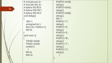 Interfacing and Applications of PIC16F877 part 2