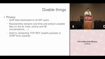 DEF CON 16 Hacking Conference Presentation By Guy Martin - Sniffing Cable Modems - Video and Slides