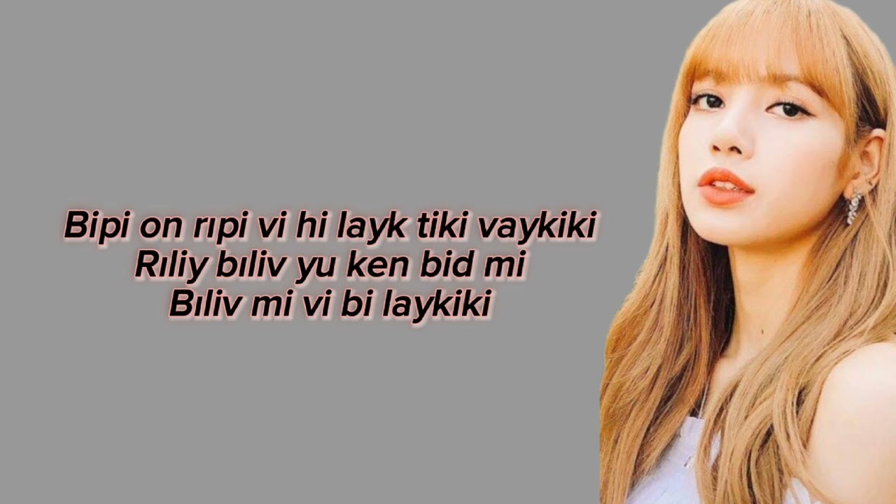 The Girls Blackpink Lisa Rap kolay okunuş