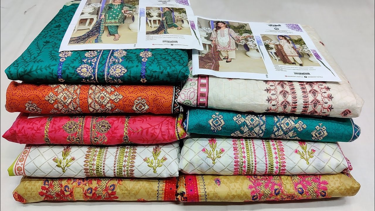 Pakistani Noorey Cotton Party Three Piece 2022 Best Cotton Dress