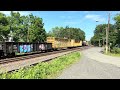 CSX 5478 ES40DC leads CSX M419 with a SAAHC hornshow at Piscataway