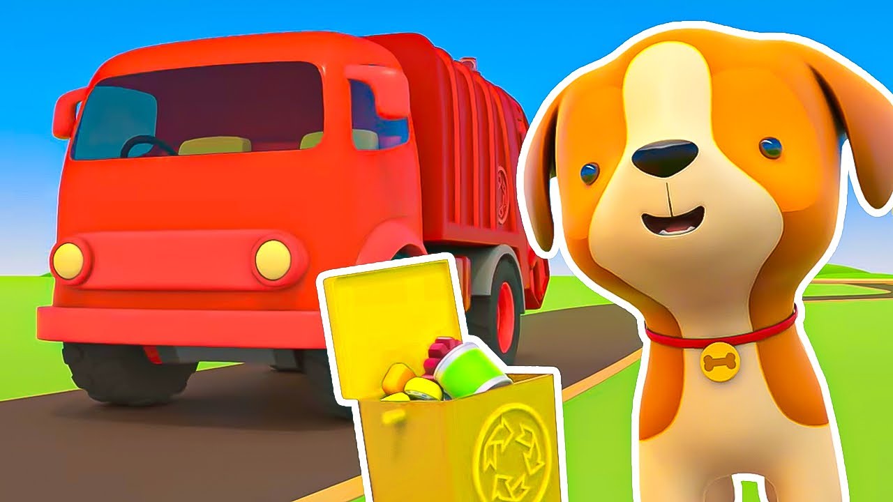 🚗🎨 Die Helfer-Autos – Neue Folge! Müllwagen anmalen & Farben lernen! 🌈