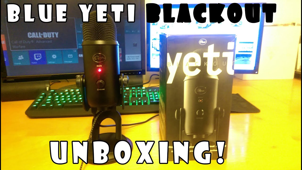 Blue Yeti Blackout Unboxing! (1080pHD) - YouTube