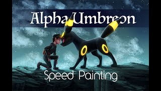 Alpha Umbreon - Fan Art Speed Painting
