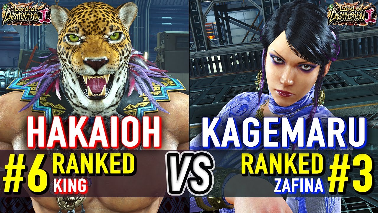 T8 🔥 HAKAIOH (#6 Ranked King) vs KAGEMARU (#3 Ranked Zafina) 🔥 Tekken 8 High Level Gameplay