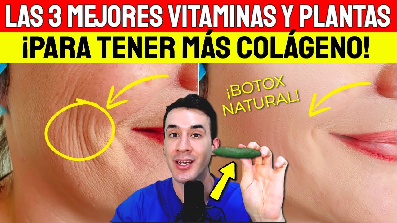 ¡ELIMINA las ARRUGAS de las MANOS y la CARA! VITAMINAS para TENER MÁS COLÁGENO