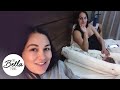 BELLA THROWBACK! Nikki & Brie lay in bed with their newborns!