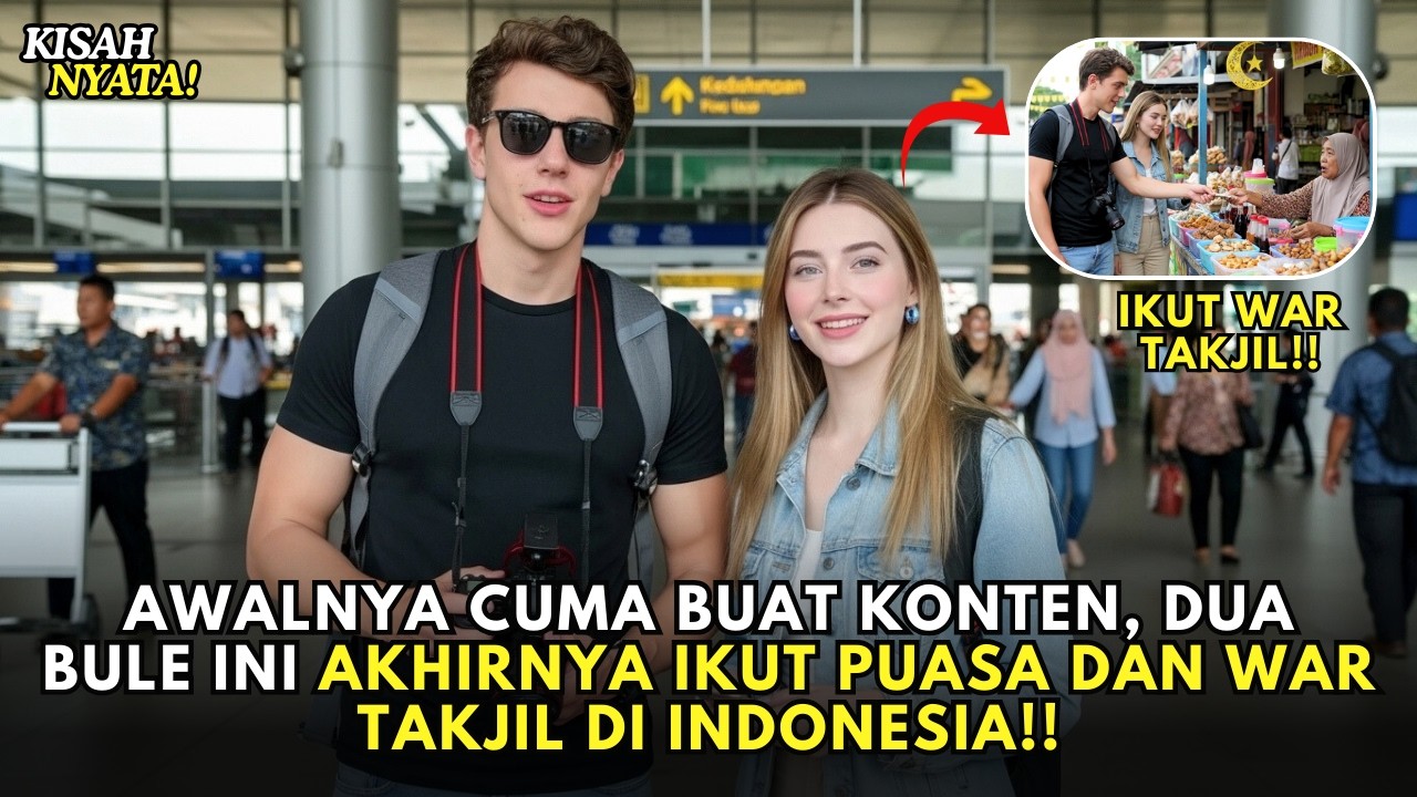 AWALNYA CUMA BUAT KONTEN, DUA BULE INI AKHIRNYA IKUT PUASA DAN WAR TAKJIL DI INDONESIA!!