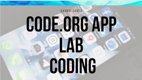 Code.org App lab: Coding