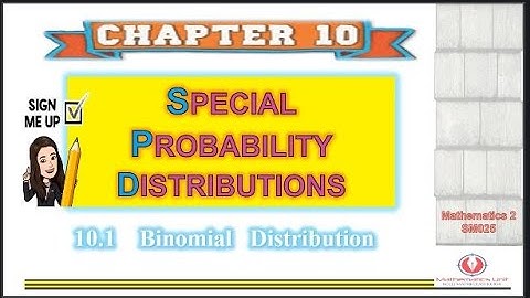 10.1 Binomial Distribution