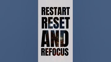 RESTART, RESET & REFOCUS AS MANY TIMES AS YOU NEED, DON’T GIVE UP! #motivation #positivevibes